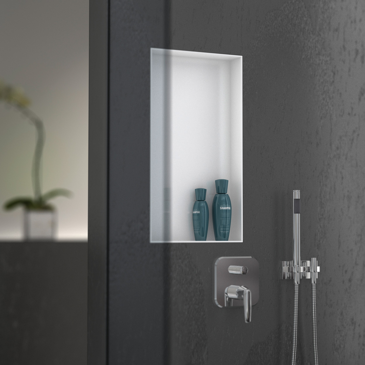 Wedi Top Wall Concrete Grijs